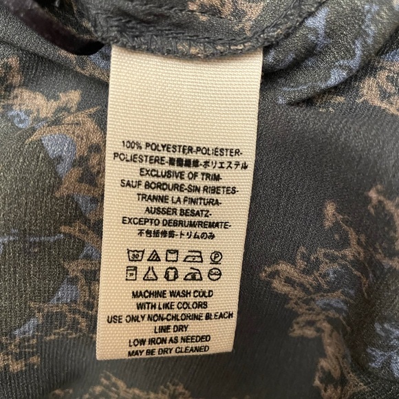 Free People Gray Cowling Around Printed Top - Picture 10 of 11